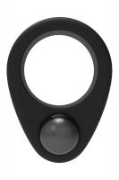 Черное эрекционное кольцо Cockring Single Weight